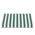 thumbnail image 3 of Awntech 6.38 Ft San Francisco Closed-Sided Fixed Awning Canopy (76.5in x 31in x 24in), Forest/White Stripe, 3 of 3