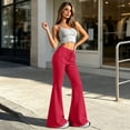 thumbnail image 5 of Resicozy Womens Flare Sweatpants Wide Leg Lounge Pants with Pockets 2026 Fall Travel Sweat Pants Drawstring Flare Leg Joggers Hot Pink M, 5 of 9