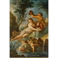 thumbnail image 3 of Charles-Joseph Natoire 13x18 Black Modern Framed Museum Art Print Titled - La Source (1736), 3 of 5