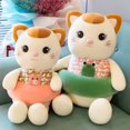 thumbnail image 2 of Cute Dudu Cat Plush Toys / Swimming Circle Cat Dolls / Children's Birthday Gifts / Family Decorationsorange26cm Deng Xun unisex, 2 of 2
