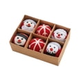 thumbnail image 2 of 6 adornos de bolas de Navidad de fieltro Strade Fareast Limited decorativos, 2 of 8