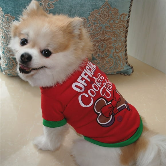 SIfdSeng Dog Tshirt Large Breed Christmas Dog Clothing Cotton T Shirt Puppy Dog Shirts for Medium Dogs Boy Cute Dog Tshirts for Medium Dogs Girl