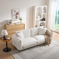 thumbnail image 7 of 87" Sherpa Cloud Couch, Modern Soft Teddy Plush Couch, Boucle Cloud Sofa Couch, Deep Seat Upholstered 3 Seater Sofa for Living Room Bedroom Apartment, White, 7 of 7