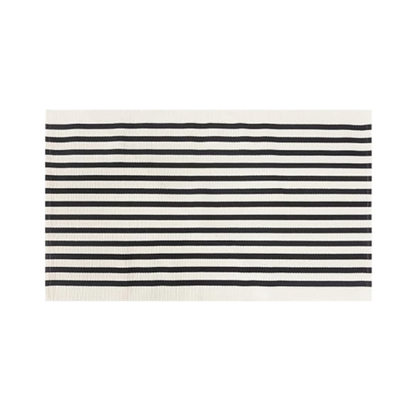 40x60cm Stripe Area Rug Soft Modern Striped Rug Easy Clean Decorative Floor Mat for Living Room Bedroom