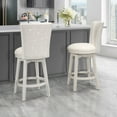 thumbnail image 6 of Hillsdale Furniture Gianna Wood Counter Height Swivel Stool with Upholstered Back, White, 6 of 14