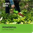 thumbnail image 4 of Greenworks 24V Shear Shrubber, 1.5Ah USB Battery and Charger Included, 4 of 9