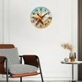 thumbnail image 3 of Battery Operated Analog Wall Clocks Non-Ticking Silent Modern Clock Decorative for Home,Office-Beautiful Starfish Lies On The Sand Of Beach(14inch), 3 of 4
