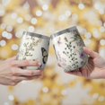 thumbnail image 2 of 12oz Stemless Wine Tumblers Pioneer Flower and Butterfly Vacuum Insulated Stainless Steel Travel Tumbler Cups Mug with Lid and Straw for Champaign,Cocktail,Beer with Cleaning Brush, 2 of 5