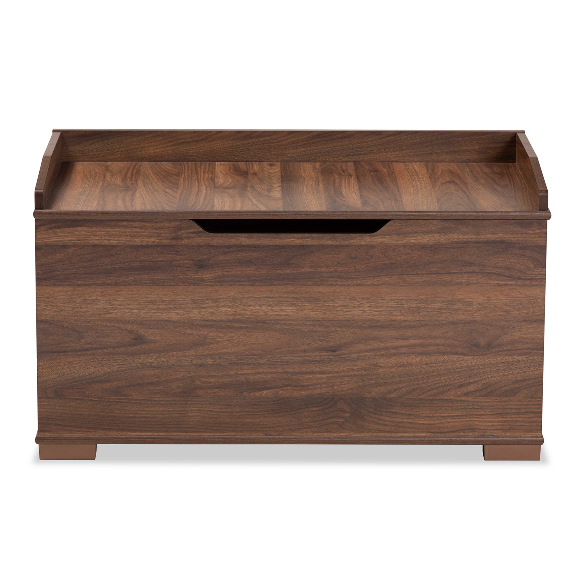 Baxton Studio Mariam Modern and Contemporary Walnut Brown Finished Wood Cat Litter Box Cover House