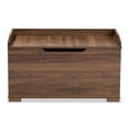 thumbnail image 2 of Baxton Studio Mariam Modern and Contemporary Walnut Brown Finished Wood Cat Litter Box Cover House, 2 of 11
