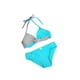 thumbnail image 3 of Txlixc 2 piezas de trajes de baño para mujer, sujetador halter de color de contraste acolchado con amarre para adultos + calzoncillos Txlixc Sexy, 3 of 4