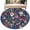 Blue, variant on Navy Blue Flowers Large Area Rugs for Bedroom Living Room, Soft Non Slip Carpet Bedside Rug, Spring Vintage Floral Leaves Farmhouse Rectangle Floor Cover Kitchen Accent Rug 2'x3' for Office