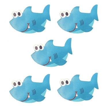 5x Non Slip Bath Tub Stickers Bathroom Mat Shower Room Blue