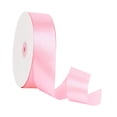 thumbnail image 4 of Cinta de tela de color liso, ancha y elegante, de satén, 100 yardas, para ramos florales. Rosa claro, 4 of 9