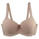 thumbnail image 1 of Sujetador de superficie lisa sin costuras de talla grande, copa fina inalámbrica, ropa interior estilo Amazon, ropa para el hogar para hombres y mujeres, sin calzoncillos de encaje de nailon, 1 of 5