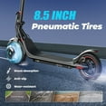 thumbnail image 6 of iSinwheel Commuter Electric Scooters for Adults, 350W Motor with Max 18 Mph 19 Miles Range Portable Folding Escooter, 8.5'' Pneumatic Tires & 7.8Ah High Capacity E-scooter Teens, 6 of 10