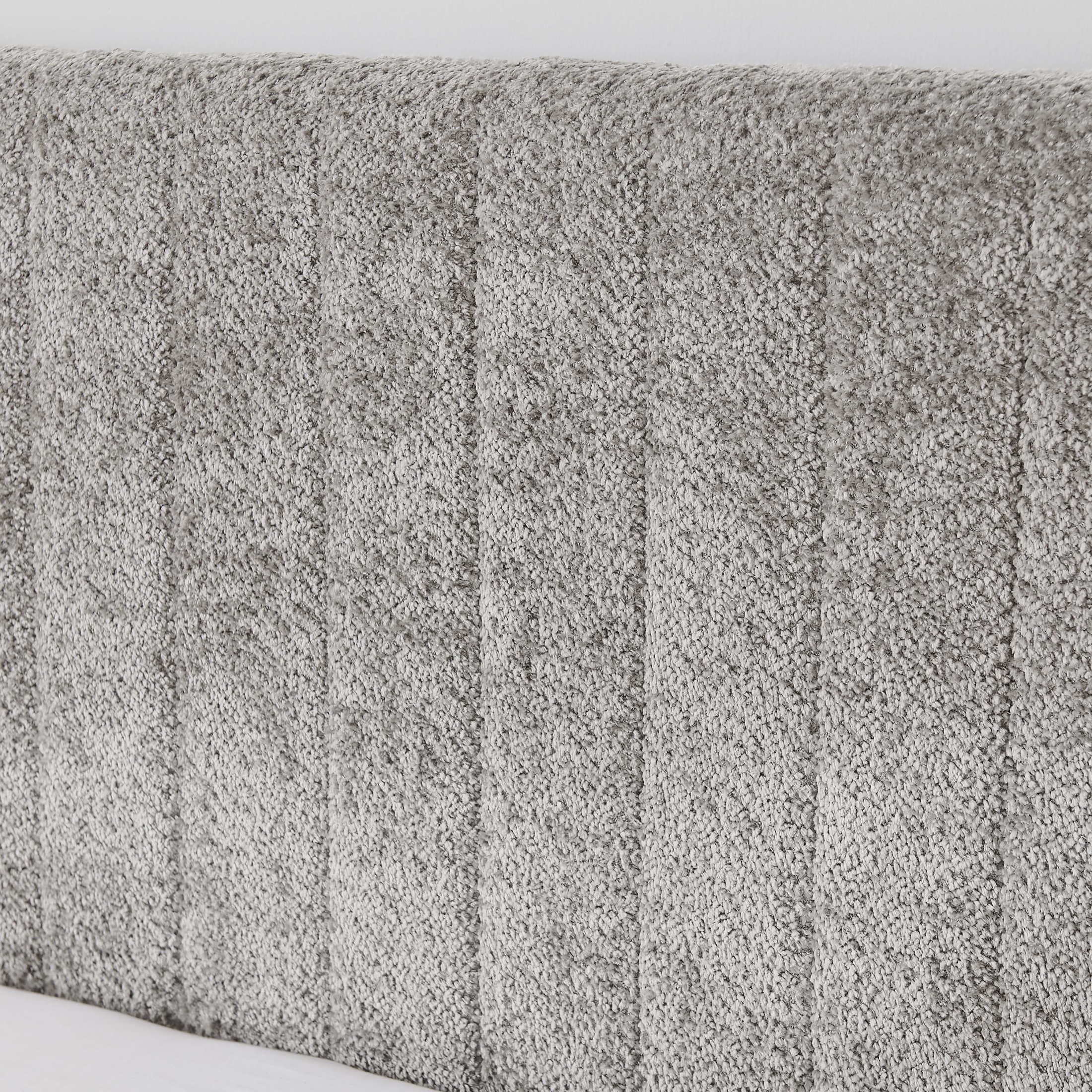 Noble House Fioren Full Size Chenille Upholstered Bed Frame, Space Saving Daybed with Hidden Trundle, Gray