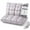 Gray, variant on 3D Bread Down Bed Pillows Ergonomic 3D Down Bed Pillow,Premium Hotel Fluffy Gusseted Pillow with Breathable Cotton Shell for Side & Back Sleepers
