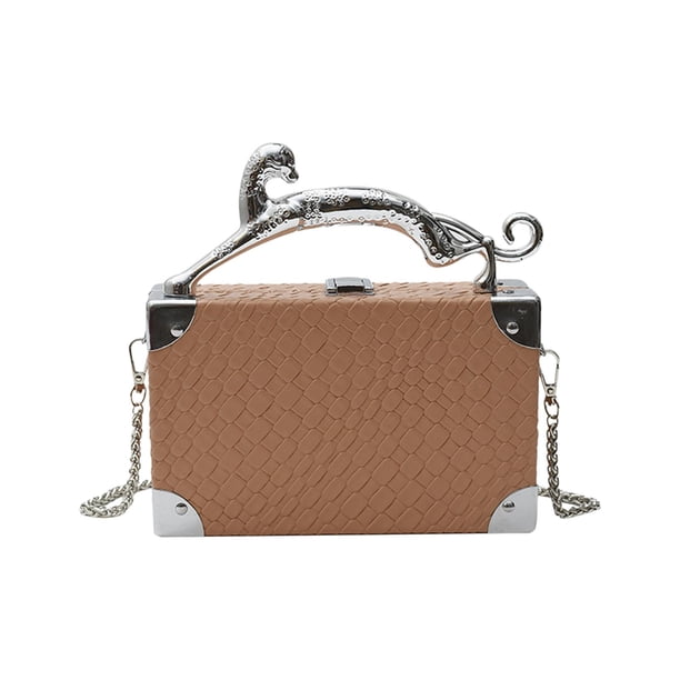 Bolso de noche Yuyangstore Bolso bandolera Caqui