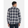 thumbnail image 2 of George Men's & Big Men's Relaxed Fit Double Pocket Flannel Shirt, Sizes XS-3XLT, 2 of 5