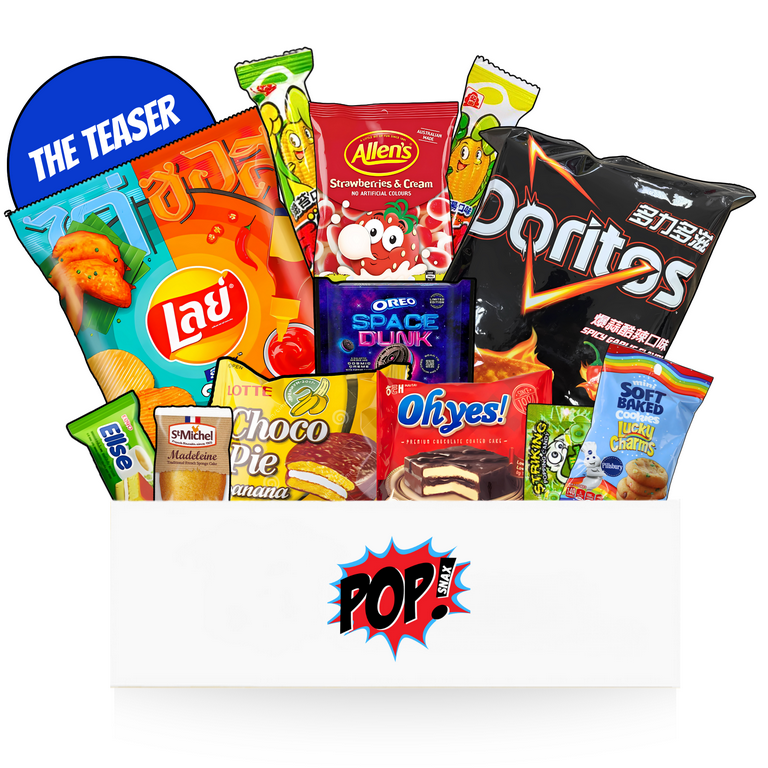Pop Snax International Mystery Snack Box | 12 Global Treats