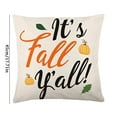 thumbnail image 3 of DecorX Fall Pillow 18×18 Inch Set Of 4 Autumn Pumpkin Pillow Holiday Rustic Linen Pillow Case For Sofa Couch Farmhouse Thanksgiving Fall Decorations Throw Pillow, 3 of 7