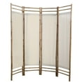 thumbnail image 5 of vidaXL Folding Room Divider Bamboo and Canvas Home Privacy Screen Multi Sizes, 5 of 9