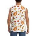 thumbnail image 4 of Haiem Men's Squirrel InThe Forest3 Print Tank Tops Summer Sleeveless Cut Off Workout T-Shirts Fitness Vest Athletic Undershirts-3X-Large, 4 of 8
