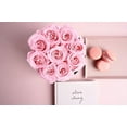 thumbnail image 2 of 10 PCS Artificial Roses Flowers, Realistic Blossom Roses, Real Touch Silk Rose, Single Fake Flower Long Stem Bouquets for Home Wedding Party Decor(Pink), 2 of 6