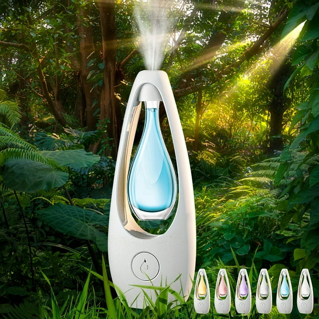 Xihbxyly Máquina de Aromaterapia Multifuncional, Cuatro Modos Ajustables, Gran Volumen de Pulverización, Diseño Compacto para Montaje En Pared, Fragancia Duradera, Ideal para El Hogar y La Oficina, A