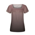 thumbnail image 5 of Njoeus Women's Summer Tunic Tops Pleated Short Sleeve T-Shirts Loose Casual Flowy Comfy Blouse Tops S-XXL, 5 of 5