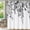 Eucalyptus Black, variant on Shower Curtain Blue Eucalyptus Shower Curtains for Bathroom, Watercolor Leaf Shower Curtain Sets Waterproof Plant Shower Curtain Leaves Fabric Cloth Bathroom Curtains 72x72 inch with Hooks