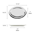 thumbnail image 2 of Excellante Stainless steel 16" oval platter, comes in each, 2 of 3