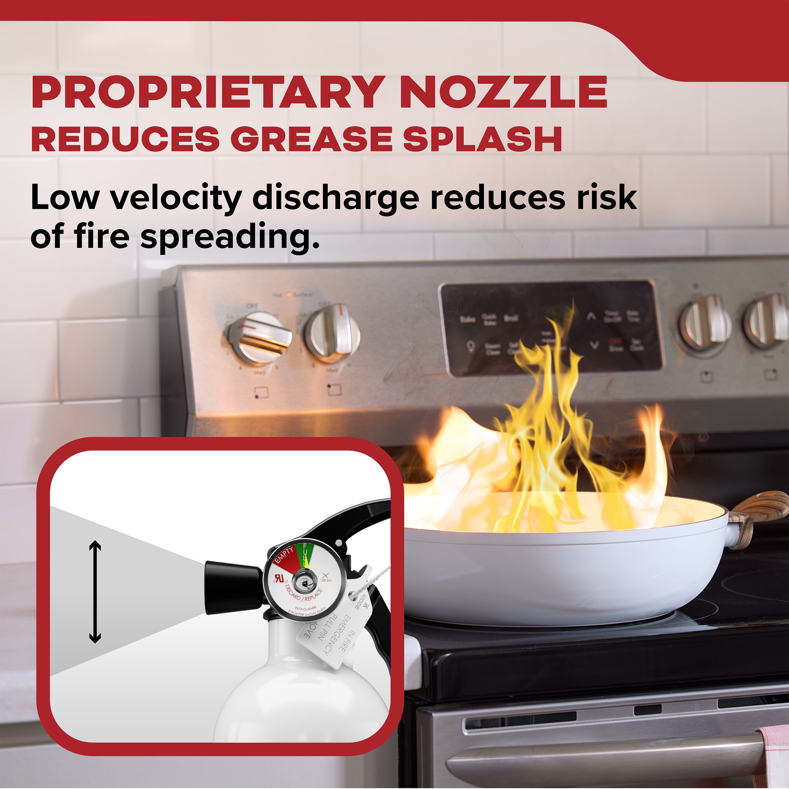 Kidde Multipurpose Home Fire Extinguisher, UL Rated 1-A:10-B:C, Model KD82-110ABC & 711A Kitchen Fire Extinguisher Value Pack