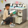 thumbnail image 7 of Little Tikes 2-in-1 Chalkboard Desk Kids, Children, Boys, Girls, Ages 3-8 Years to Study and Play, 7 of 7