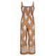 thumbnail image 5 of Karight Women's Casual Loose Overalls Jumpsuits Floral One Piece Square Neck Shirred Pants with Pockets, 5 of 5