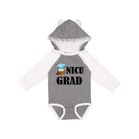 

Inktastic NICU Grad Baby Boy Owl Gift Baby Boy Long Sleeve Bodysuit