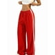 thumbnail image 1 of Pantalones Deportivos Holgados de Pierna para Mujer, Tiro Bajo, Estilo Y2K, con Cordón Ajustable Rojo L, 1 of 10
