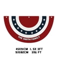 thumbnail image 3 of 2Pcs Personalized Fan Flag America's 250th Anniversary Banner 3x6 ft 1776 2026 Anniversary Bunting Outdoor Hanging Decor with Grommets for Porch Yard, Red 17.7"x35.8", 3 of 6