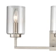 thumbnail image 2 of Atlas Lighting and Home 3-Light Rounded Glass Shade Vanity Light Fixture - 23" - Brushed Nickel, 2 of 3