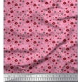 thumbnail image 1 of Soimoi Pink Cotton Jersey Fabric Flower Artistic Print Sewing Fabric Yard 58 Inch Wide, 1 of 1