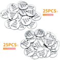 thumbnail image 3 of 50pcs Inspirational Words Charm Antique Silver Flat Message Pendants Jewelry Findings Making Accessory for Crafting Necklace Bracelet, 3 of 5