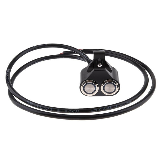 Interruptor de control de manillar Sharpla de motocicleta doble 7/8'' con Luz indicadora azul