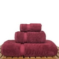 thumbnail image 2 of BC BARE COTTON Luxury Hotel & Spa Quality Collection, 100% Turkish Cotton, 750+ GSM, Eco Friendly Towel Set, Bath Towel, Hand Towel, Washcloths (3 Piece, Cranberry) (562-414), 2 of 3