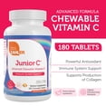 thumbnail image 2 of Zahler Junior C Advanced Chewable Vitamin C for Kids - Immune Support Kids Vitamins in Delicious Orange Flavor - Kosher Kids Vitamin C for Immunity - Vitamin C Chewable Antioxidant - (180 Count), 2 of 6