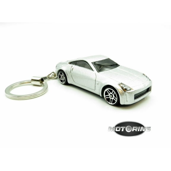 Keychain Nissan Z Grey Gray Car Rare Novelty 1:64 Diecast