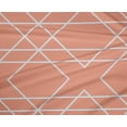 thumbnail image 4 of oneOone Polyester Lycra Peach Fabric Geometric & Floral Block Dress Material Fabric Print Fabric By The Yard 56 Inch Wide, 4 of 4