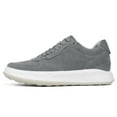 thumbnail image 2 of CMR CHAMARIPA Casual Elevator Shoes For Men - Height Increasing Shoes Gray Suede Leather Shoes 2.36 Inches / 6 CM, 2 of 9