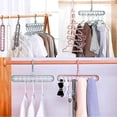 thumbnail image 2 of Magic Clothes Hanger Organizer, 5 Pcs Rotate Anti-skid Folding Hanger With Multifunction Space Saving And Cascading Features With 9 Holes Cascading Wa, 2 of 5