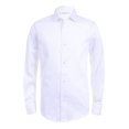 thumbnail image 1 of Camisa Calvin Klein vestido blanco de satén de manga larga para niños, talla 8, 1 of 3
